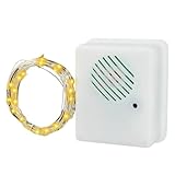 Ziabxhn LED-Lichterkette, 90 cm, glitzernde Lichterkette, Weihnachtsbaum-LED-Licht, Fenster-, Wandvorhänge, batteriebetriebene LED-Lichterkette für Schlafzimmer und Wohnzimmer