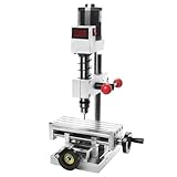 Mini Elektrische Tischbohrmaschine, 3-in-1 Gewindeschneidfräsenschlitzmaschine, stufenlose Geschwindigkeit für Metall, Holz, Schmuck, DIY