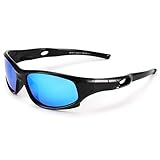 COASION Sonnenbrille Kinder Polarisiert Sportbrille für 4–12 Jahren Jungen MäDchen Fahrradbrille UV400 Schutz