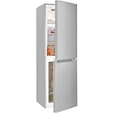 Exquisit Kühl-Gefrierkombination, 193 Liter, No-Frost, LED-Beleuchtung, 4-Sterne-Gefrieren, KGC5195-65-NF-330E silber