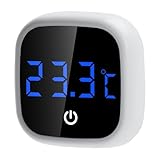Aquarium Thermometer, Aideepen Mini Thermometer Aquarium Innen Hochpräzise LED-Digitalanzeige