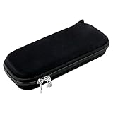 Maxmoc Federmäppchen, Groß Mäppchen, Schlamppermäppchen, Federmappe Mädchen Jungen mit Reißverschlussfach, Schwarz Pencil Case für Teenager Erwachsener Schule Büro