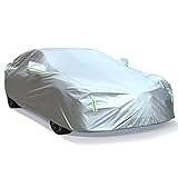 BEXITA Auto Abdeckplane Autoplane Autoabdeckung Winter Autogarage Staubdicht Winddicht Schneedicht UV-Schutz Outdoor Indoor Car Cover Universal Fit für Limousine/Fließheck Länge (bis zu 450cm)