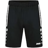 JAKO Unisex Trainingsshorts Allround Trainingshose Kurz, Schwarz, L EU