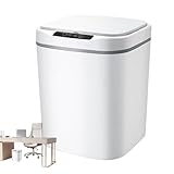 Automatischer Mülleimer,Automatische berührungslose Mülleimer - Rechteckige berührungslose Mülltonnen,15L wiederverwendbarer Abfalleimer, intelligenter Mülleimer für Wohnzimmer, Küche, Badezimmer, Sch