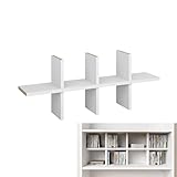 Billy Regal CD Einsatz | CD Fach | Regalkreuz, Fachteiler in Weiß | Bis zu 120 CDs pro Regalbrett | CD Storage | Billy CD Regal