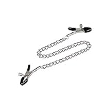 EIS Nippelklemmen mit Verbindungskette | BDSM Bondage und Rollenspiele | Einstellbar | Sex-Spielzeug für Frauen und Männer