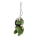 HOLIDYOYO üsch Schildkröte Schlüsselanhänger Mit Helm üßes Grünes Schildkröten Anhängsel Für Taschen Rucksäcke Und Schlüssel Kuscheliger Schlüsselring Anhänger Deko Charm