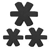 12Stück Pfannenschoner,Pfannenschutz Stapelschutz,Topfschutz,3 Verschiedene Größen Pfannenschoner Filz,Verstellbare Rutschfestes Wärmedämmmatte,für Pfannen Töpfe Schüsseln Schutz vor Kratzer (Schwarz)