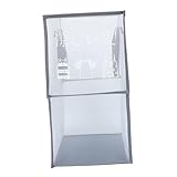 DIKACA 1 Stück Aufbewahrungskorb faltbar Gewebte zusammenklappbar schlank Wäschekorb ablagekörbe kühlkorb einkaufskorb waschautomat Korb für Wäsche Mesh-Wäschehalter Netz Light Grey