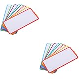 EXCEART 2 Sätze Magnetische Namens Aufkleber Etikettenhersteller Auflösbar Aufkleberetiketten Magnetischer Essensplaner Haftmagnet Thermoetikettenpapier Beschichtetes Papier 24 Stück * 2