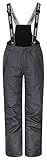 icefeld gefütterte Skihose/Winterhose/Thermohose/Schneehose (PFC frei) für Kinder (Mädchen und Jungen) schwarz in Größe 146
