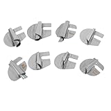 Gadpiparty 8 Stück Teiliges Nähmaschinen Rollsäumer Zubehör Overlock Binder Präzisions Gebogener Saumfuß für Haushalt und Professionelle Verarbeitung Bindebreite Installieren