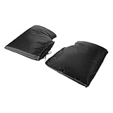 FOMIYES Winter Fahrradlenkerhandschuhe Herren Wärmend Lenkerüberzüge rutschfest Elastisch Passend für Mountainbike Rennrad Schwarz 1 Paar