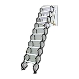 Deckentreppe Teleskopleiter für Dachboden, vollautomatisch, elektrisch, mit Liftlager aus Magnesiumlegierung, 1102 Pfund teleskopisch (Svart, 70 x 90 cm)