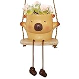 Yhsioaklo Hängetöpfe, Blumentopf zum Aufhängen, mit Drainageloch - Ständer für Gartenpflanzen, Balkon und Terrasse, Dekoration für Haus und Außenbereich