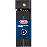ABUS Unisex Faltschloss, Schwarz, 100 cm