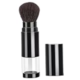 Einziehbarer Make -up -Pinsel, 3, 9 -Zoll -Reisepulverbürste mit nachfüllbaren losen Pulverflaschen, wiederverwendbares Make -up -Werkzeug für Farbhighlight Contour Roush Cosmetics.