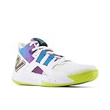 New Balance Unisex Coco CG1 D Weite Tennisschuhe, Schwarz, Weiß/Lila Fade, 11 Wide Women/9.5 Wide Men