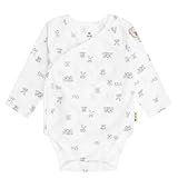 Steiff Jungen Langarm Wickelbody, Bright White, 68