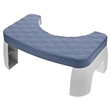 Generisch Toilettenhocker Tragbarer Hocker Duschstuhl Stepper Badewannensitz Stühle Hocker Für Schlafzimmer Fuß Trittleiter Stativ Campinghocker Tragbare Hocker Nachttisch Tür Plastik Blue