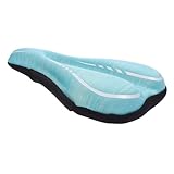 SOPOTUTU Fahrradsattel Silikonpolster Stoßdämpfend Komfortabler Fahrradsitz für Mountainbike Rennrad Citybike Herren Damen