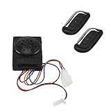 Sirxlevcy 36V-72V Elektroroller Alarmanlage Dual Remote Control Security Moped Alarm ZubehöR Wasserdichter Fahrradalarm