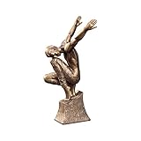 Gcljlmy Abstrakte Skulptur, menschliche Körperstatue, Sportfigur, kreative Heimdekoration für Schlafzimmer, Wohnheim