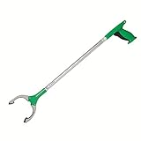 UNGER NiftyNabber Trigger Allzweckgreifer (93 cm lang, Müllzange, mit Magnetspitze, Greifkopf 360° drehbar, sehr robust) NT090