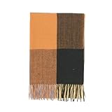 CMZYBBD Schal Verdickte Warme Nachahmung Kaschmirschal - Herbst Winter Frauenschals & Wraps, Männerplaid Modischer All -Match -schal-d-175 * 70 cm