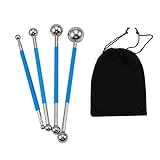 SPEEDWOX 4 Stück Metallkugel Fliesen Dichtungswerkzeug mit Aufbewahrungstasche Fliesen Bodengelenk Reparaturset Fliesen Arbeitsplatte Abdichtungswerkzeug DIY Skulptur Modellierwerkzeuge