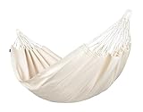 LA SIESTA® Modesta Latte - Klassische Einzel-Hängematte aus Bio-Baumwolle