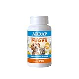 Ardap Zecken und Floh Puder 150g - Für Hunde und Katzen - Zum Einstreuen in das Fell - Schützt sofort und zuverlässig vor Flöhen, Zecken, Läusen, Milben und anderen Schädlingen (PT19)