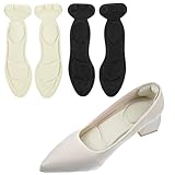 AOZUO 2 Paar Einlagen Schuhe Damen, Einlegesohlen Damen High Heels Selbstklebende Einlegesohlen Damen Schuheinlagen für Zu Große Schuhe Schuhsohlen Einlagen