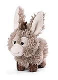 NICI 49031 Kuscheltier Esel Donkeylee 12cm grau stehend-Nachhaltiges Stofftier aus weichem Plüsch, niedliches Plüschtier zum Kuscheln und Spielen, für Kinder & Erwachsene, tolle Geschenkidee