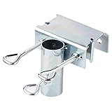 efuturetime Sonnenschirm Balkon Halterung Einstellbar, Platzsparende Gartenschirm Ø25-38mm, Sonnenschirmständer für Balkon, Terrasse, Geländer