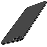 gueche Hülle für iPhone 7 Plus und iPhone 8 Plus, [Militärstandard] Stoßfest [Kameraschutz] Handyhülle, Rückseite Anti-Fingerabdruck Schutzhülle Case, Schwarz