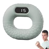 Lunaobrik Griffkraft Ring | Fingergriff Trainer zur Stärkung der Griffkraft | Hand Trainer mit Zähler | Für Senioren, Sportler, Boxer, Kletterer, Musiker Und Männer