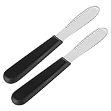 Hlennotor Buttermesser - Butterstreuer Aus Edelstahl mit Gezackten und Schaböffnungen, Komfortabler