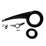 kowaku Fahrrad Kettenschutz Abdeckung Fahrrad Kette Abdeckung Tragbar Universal Fahrrad Teil Kettenschutz Schwarz von Schwanzschnalle, Schwarzes Komplettset 32T- 38T