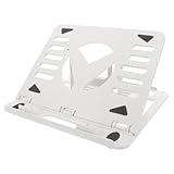 SEWACC Verstellbarer Faltbarer Laptop Ständer mit Wärmeableitung rutschfest Leicht und Tragbar Ergonomischer Halter für Notebook Tablet und Bücher für Büro und Unterwegs