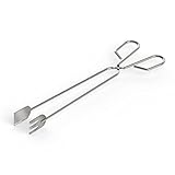 Machika Küchenzange, Zange zum Kochen, Salatzange, Grillzange, Zange aus Edelstahl, 30,5 cm, Edelstahlzange