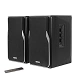 EDIFIER Studio R1380DB 2.0 Regallautsprecher-System (42 Watt) mit Bluetooth 5.1 (aptX). Infrarot-Fernbedienung und seitliche Regler für Bässe, Höhen und Lautstärke. Perfekt für TV, PC, Smartphone etc.