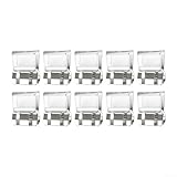Fenster-Sperr-Clips, 10-teiliges Set für verbesserte Fenstersicherheit und individuelles Luftstrom-Management (weiß)