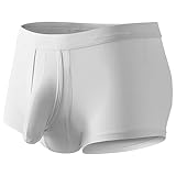 Herren-Boxershorts mit Elefantennase, atmungsaktiv, Elefantenrumpf, Jockstrap, Ausbuchtung, freche Herren-Sportunterwäsche, klassisch, athletisch, exotisch, Herren-Boxershorts, Unterwäsche, weiß, XXL