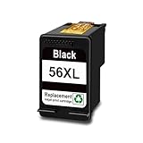 ZHANGAIQINYG 56 57 Tintenpatronen-Nachfüllung, kompatibel mit HP Deskjet, Photosmart Digitalkopierer und Officejet.(HP56XL 1bk)