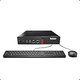 Lenovo ThinkCentre M710q Mini Desktop Computer PC, Intel Core i5-6500, 16 GB RAM, 512 GB SSD, WiFi, Bluetooth, US Tastatur, Windows 11 Pro (Generalüberholt)