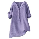KKvoPiQ Affen Shirt, Oberteil, einfarbig, mittlerer Ärmelkragen, lässiges Damenhemd, Damenhemd Rollschuhe Zubehör (Purple, XXXXXL)