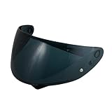 Motorradhelm Visier,Helmvisier für C10,Motorrad Windschutzscheibe Helm Visier passen,Helmlinsenvisier Vollgesichtsanpassung (Schwarz)