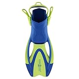 Aqua Lung Sport Unisex Jugend Zinger Jr Flossen, Bright Green/Light Blue, M